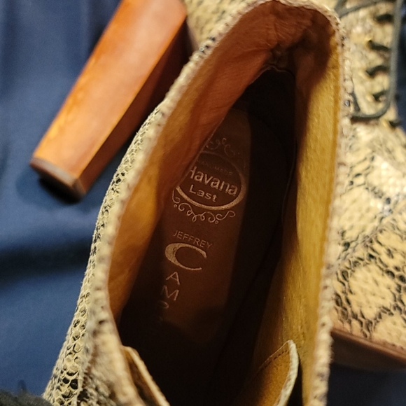 SOLD* jeffrey campbell snakeskin booties - Picture 6 of 6